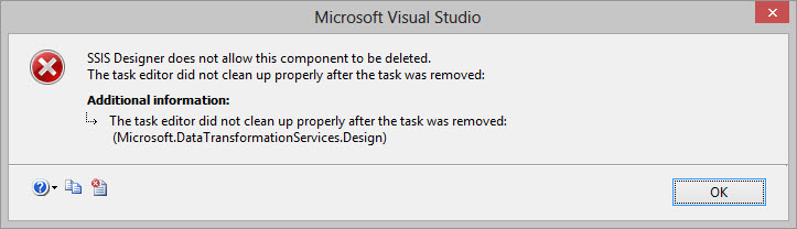 SSIS Designer Error