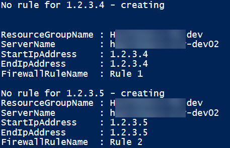 New-AzureRmSqlServerFirewallRule